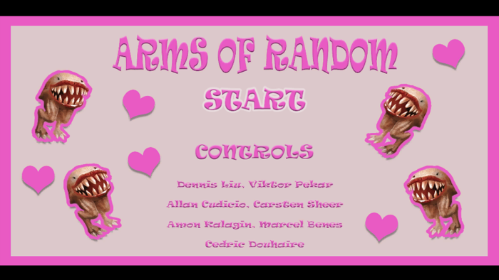 Arms of Random title screen