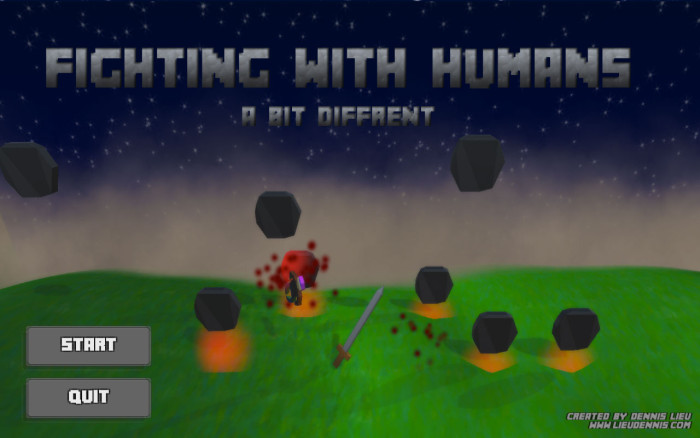 Fighting with Humans title screen