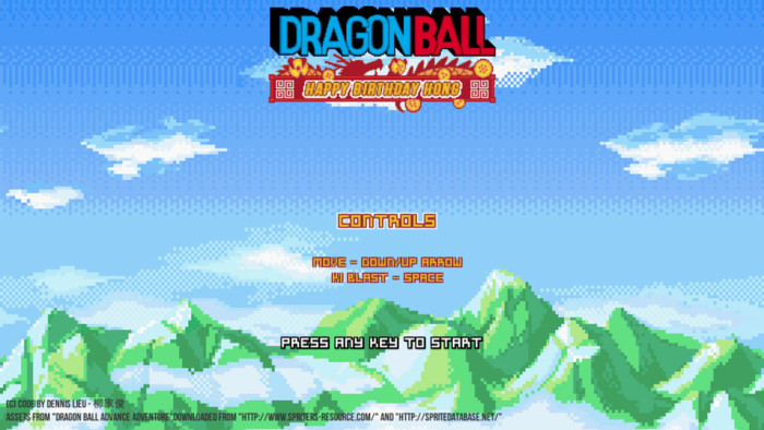 Dragon Ball Dash Happy Birthday Hong - Titlescreen